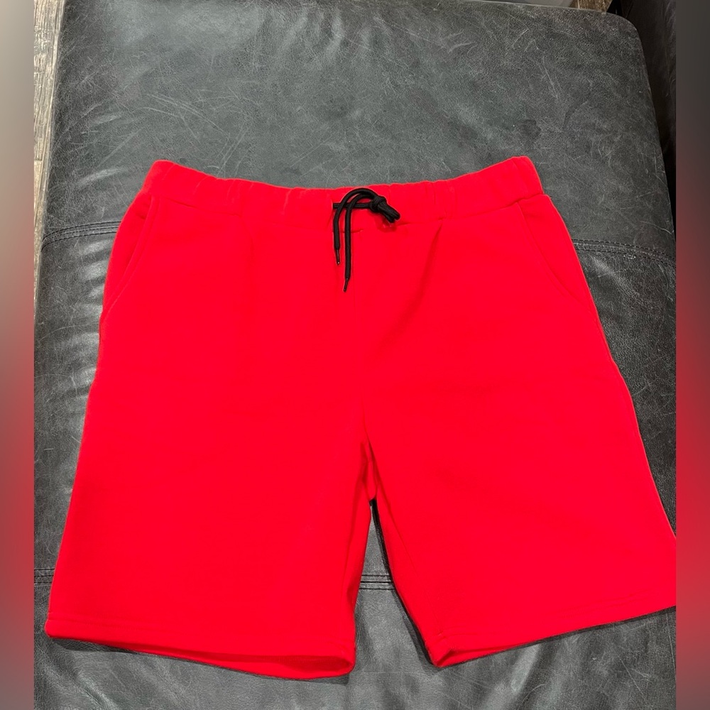 Men's Arthur Beale Red Fleece Shorts